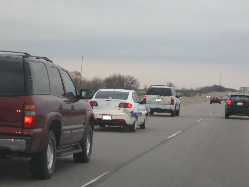 Illustration for article titled What is the worst way you've seen something hauled down the road?